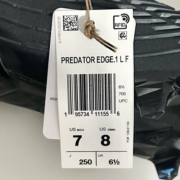 Adidas Predator Edge.1 Low FG “Edge Of Darkness” Men’s Size 7 Soccer Cleats - Picture 8 of 8